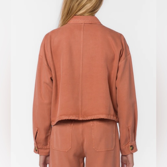 Velvet Heart Elvera Jacket Army Green crop swing cropped utility jacket shacket - Picture 5 of 16